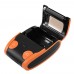 Portable 58mm Bluetooth POS Receipt Thermal Printer, Compatible with iOS/Android/Windows QS-5806 - Orange